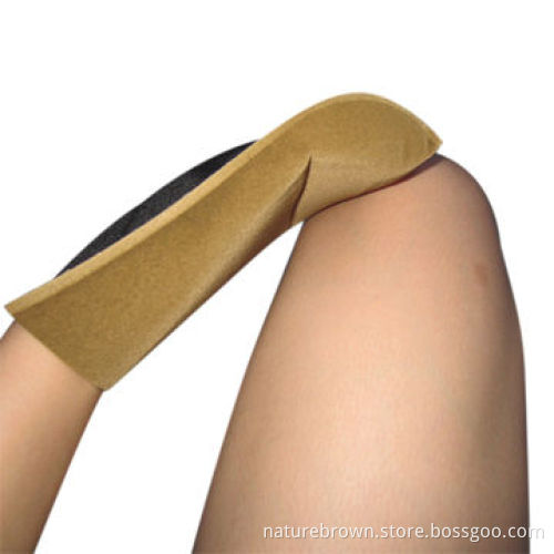 Velvet tanning mitts